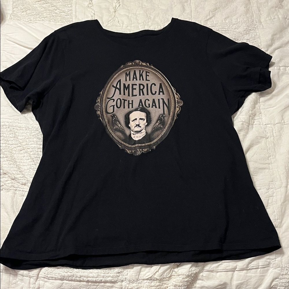 Make America Goth Again Edgar Allan Poe T-Shirt. Size 2XL - Picture 2 of 6